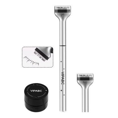 Reusable Eyelash Ink Seal Pen - 2-in-1 Lower Eyelash Stamp and Fast-Drying Liquid Eyeliner in Black and Brown for Natural Makeup Simulation